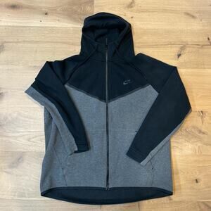 Black and grey Nike Tech Fleece